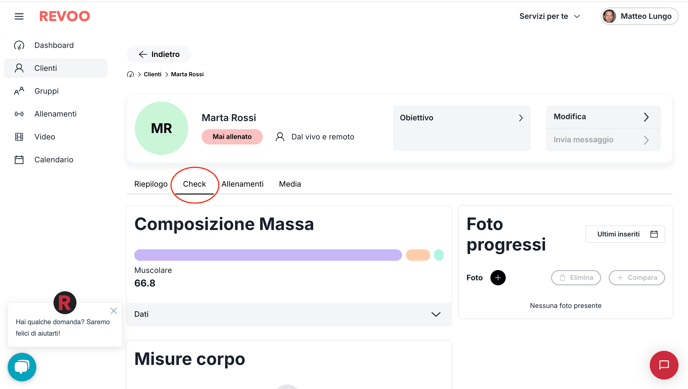 3.Cliccare su Check